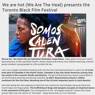 We are hot (We Are The Heat) presents the Toronto Black Film Festival